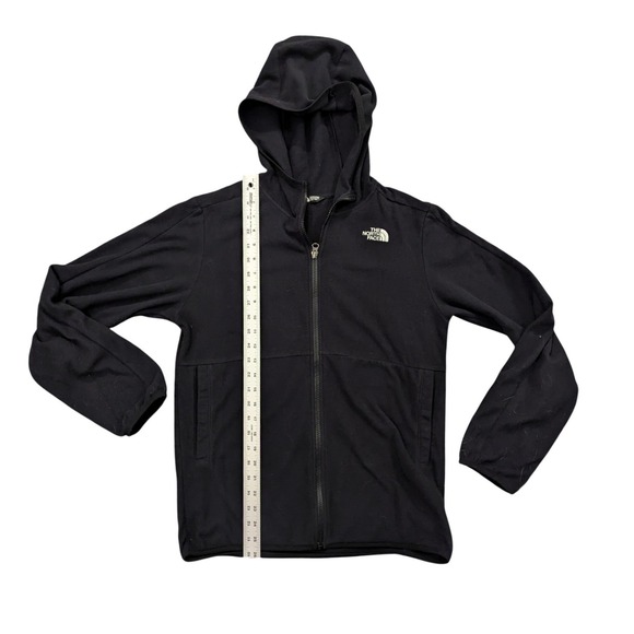 The North Face Fleece Hoodie Youth XL 18/20 Black Full Zip Gorpcore Jacket - Picture 4 of 8